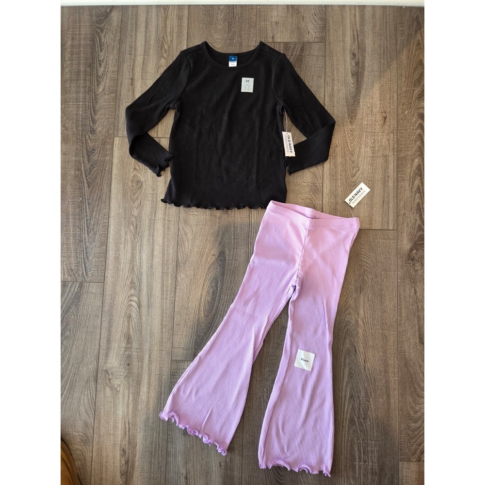 Old navy toddler girl‎ ribbed outfit 5t